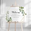 Geometric Gold Green Engagement Welcome Sign - Image 2