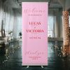 <b>Wedding Banner</b>: Trendy Pink & Red Retractable Banner - Perfect for Your Big Day! - Image 2